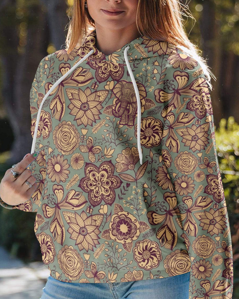 STAY TRIPPY LITTLE HIPPIE ELEPHANT ALL OVER PRINT - TLNO1103233