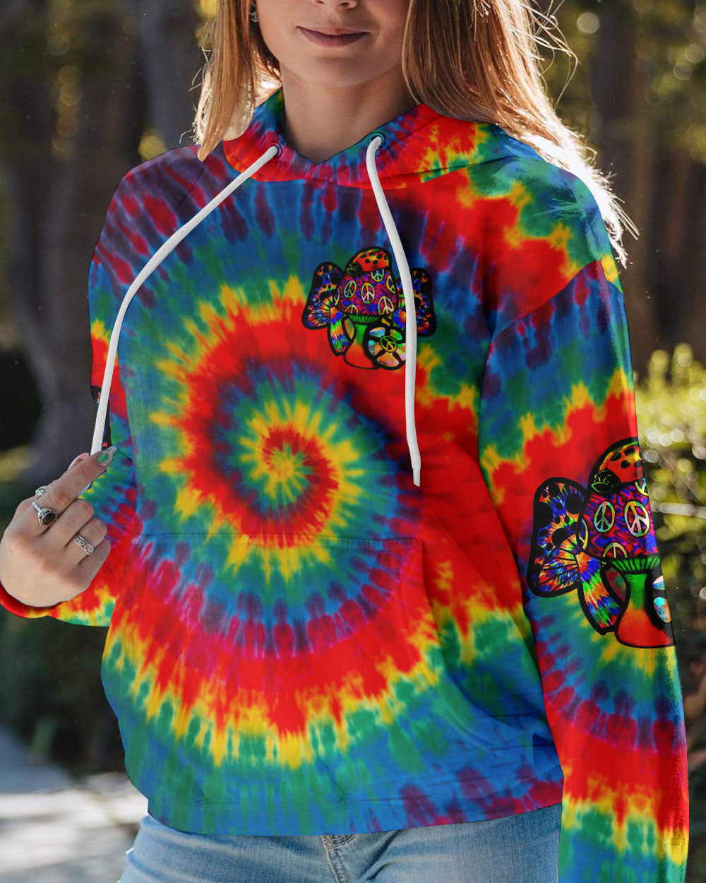 STAY TRIPPY LITTLE HIPPIE TIE DYE ALL OVER PRINT - YHLN1602231