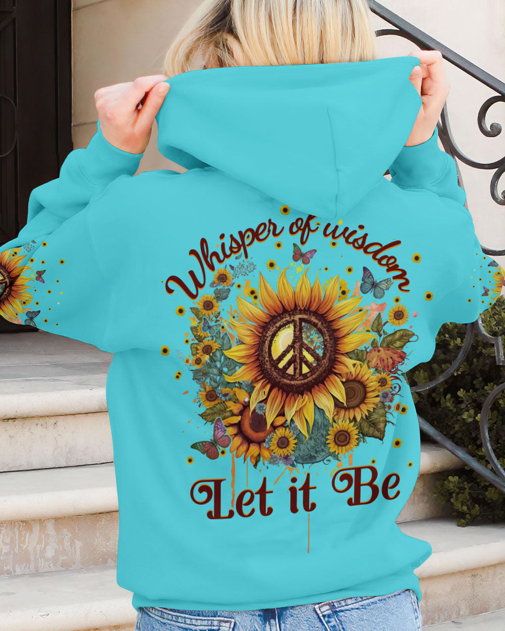 WHISPER OF WISDOM SUNFLOWER ALL OVER PRINT - YHHG0902232