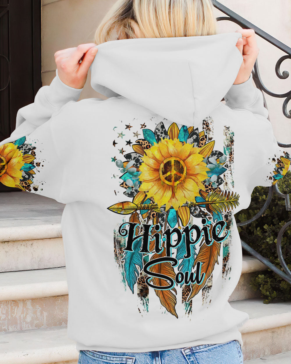 HIPPIE SOUL SUNFLOWER ARROW ALL OVER PRINT - TYTM2202232