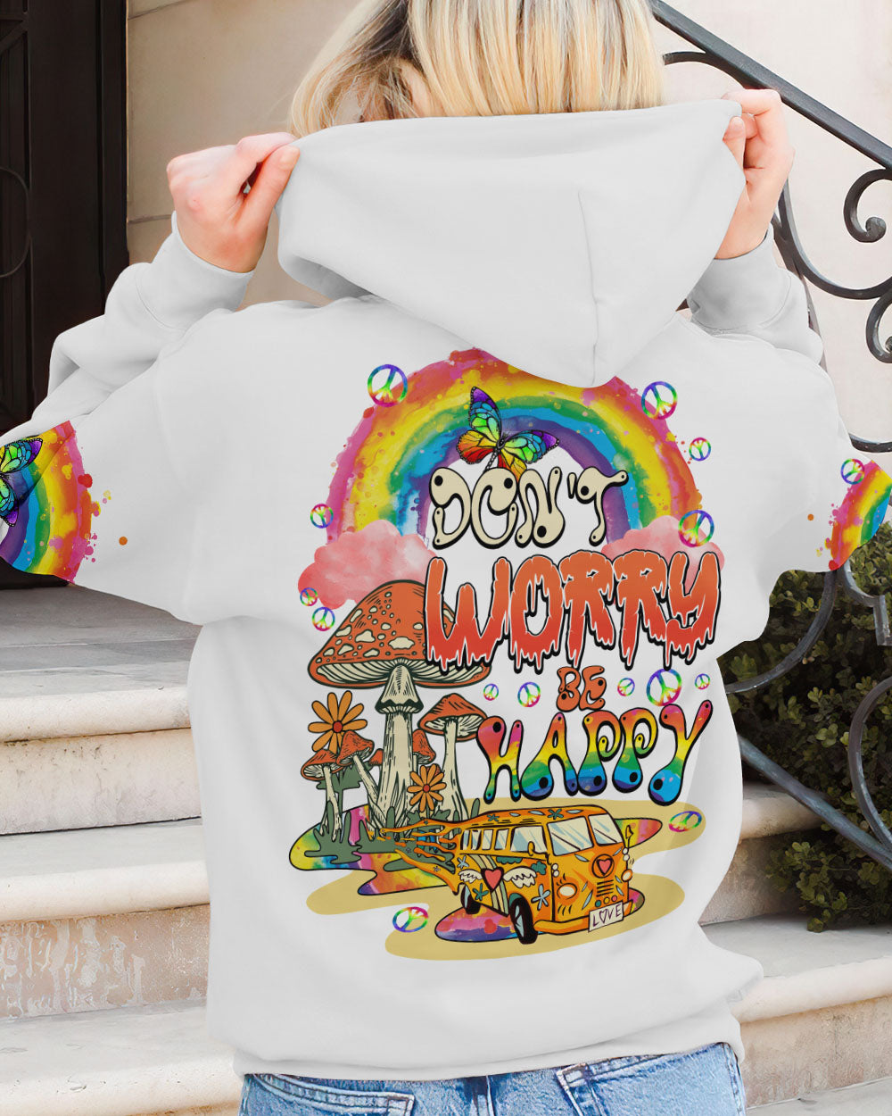 DON'T WORRY BE HIPPIE ALL OVER PRINT - TY0702231