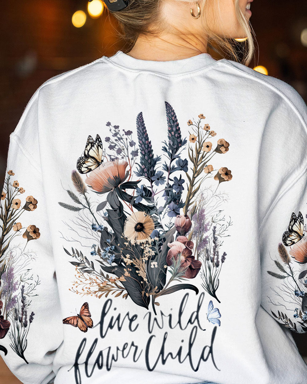 LIVE WILD FLOWER CHILD ALL OVER PRINT - TA2702232