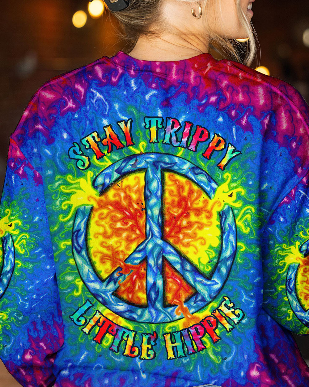 STAY TRIPPY LITTLE HIPPIE TIE DYE ALL OVER PRINT - YHLN2702233