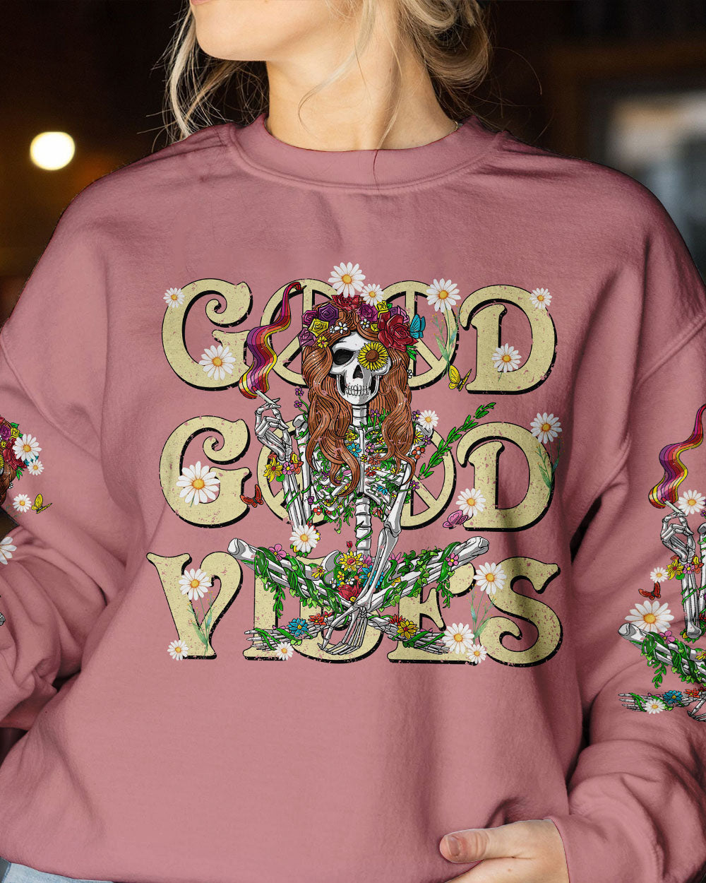 GOOD GOOD VIBES SKELETON ALL OVER PRINT - TYTM090223
