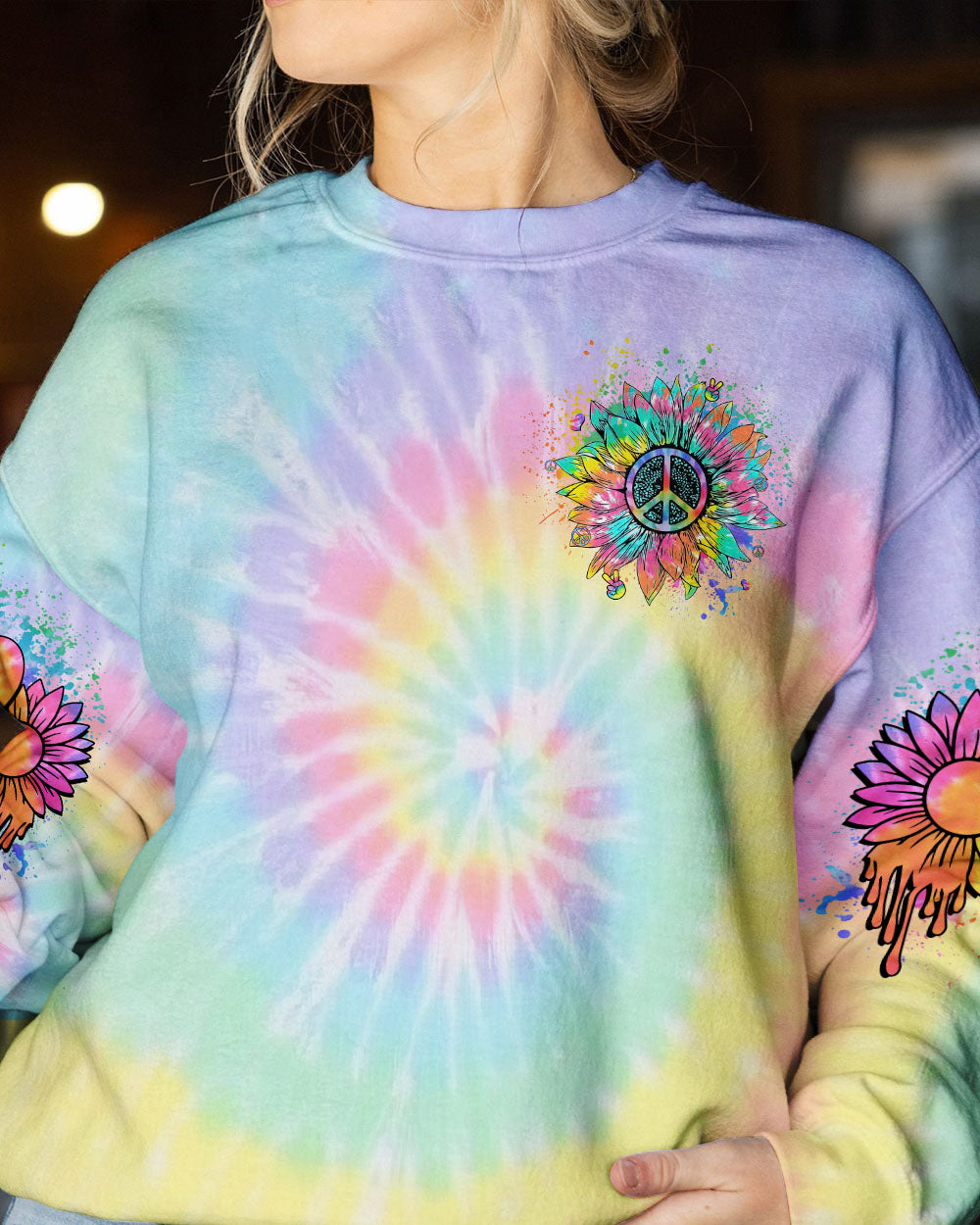 HIPPIE SOUL DAISY TIE DYE ALL OVER PRINT - YHHG1602231