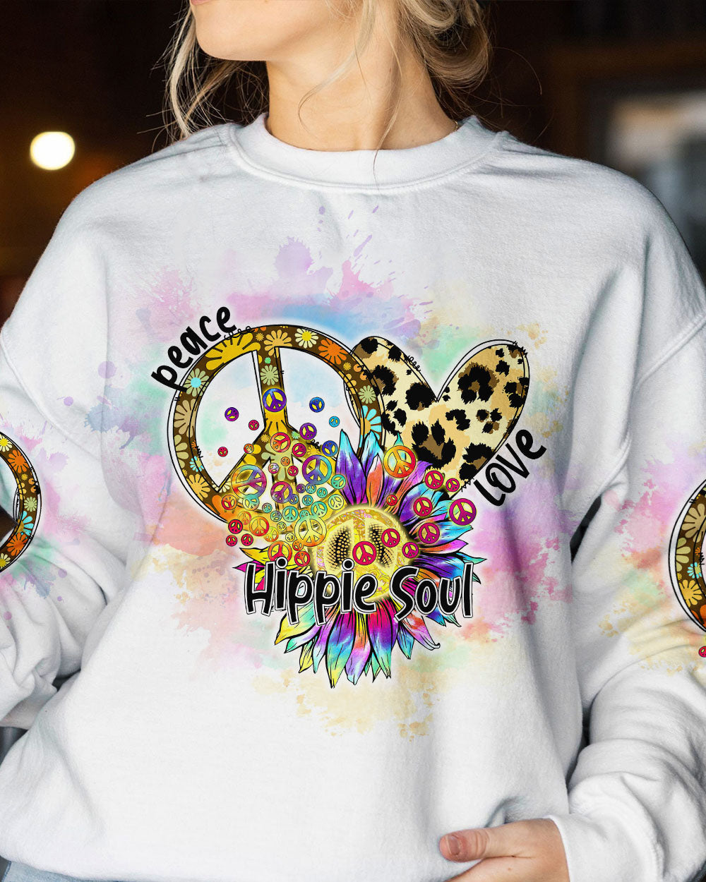 PEACE LOVE HIPPIE SOUL ALL OVER PRINT - TLTW0703236