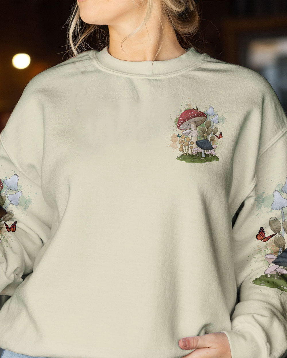 JUST A GIRL WHO LOVES MUSHROOMS ALL OVER PRINT - YHHG2102233
