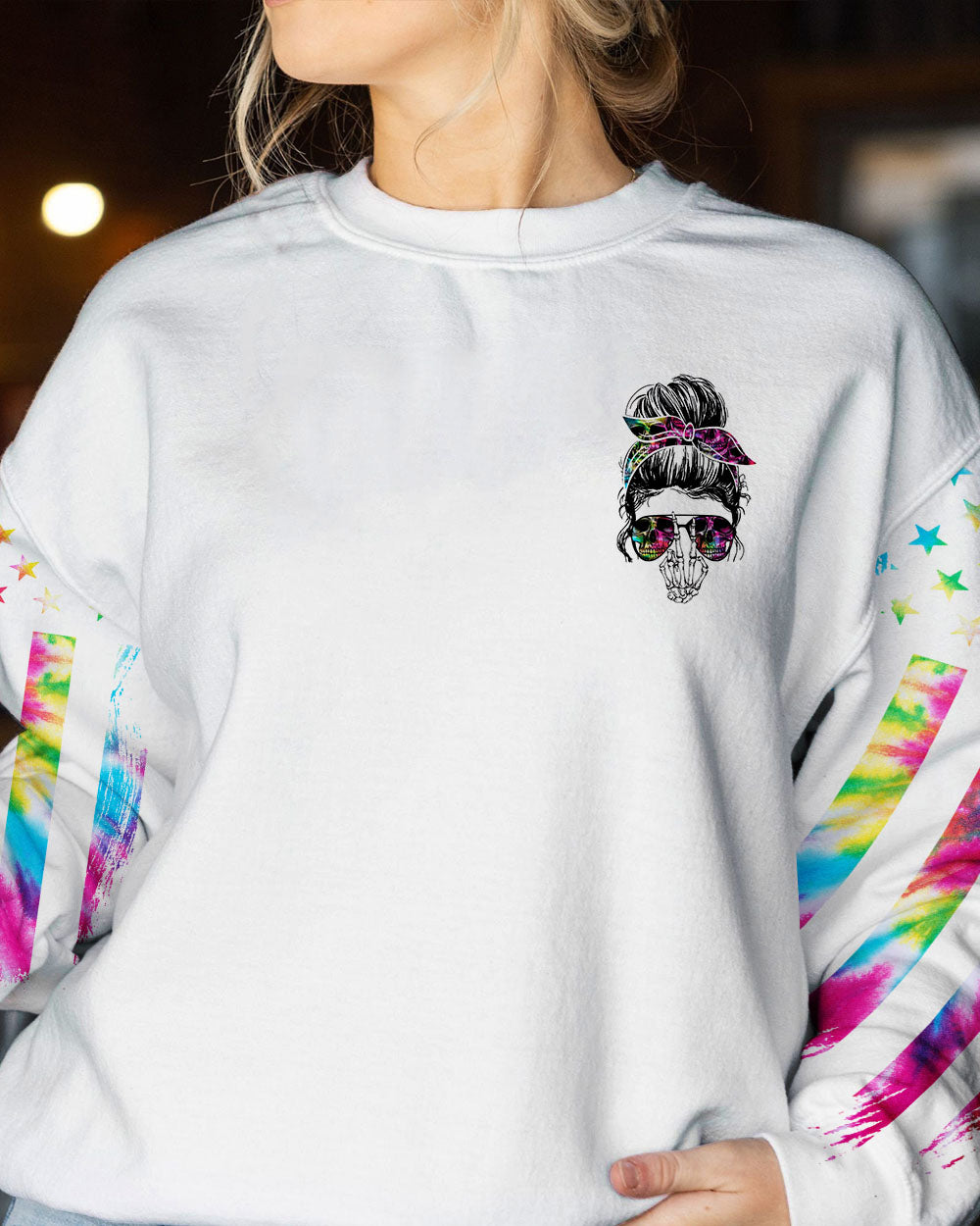 DON'T WORRY BE HIPPIE TIE DYE ALL OVER PRINT - TA0802231