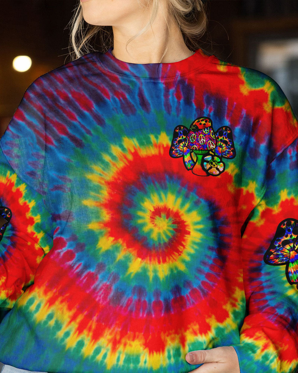 STAY TRIPPY LITTLE HIPPIE TIE DYE ALL OVER PRINT - YHLN1602231