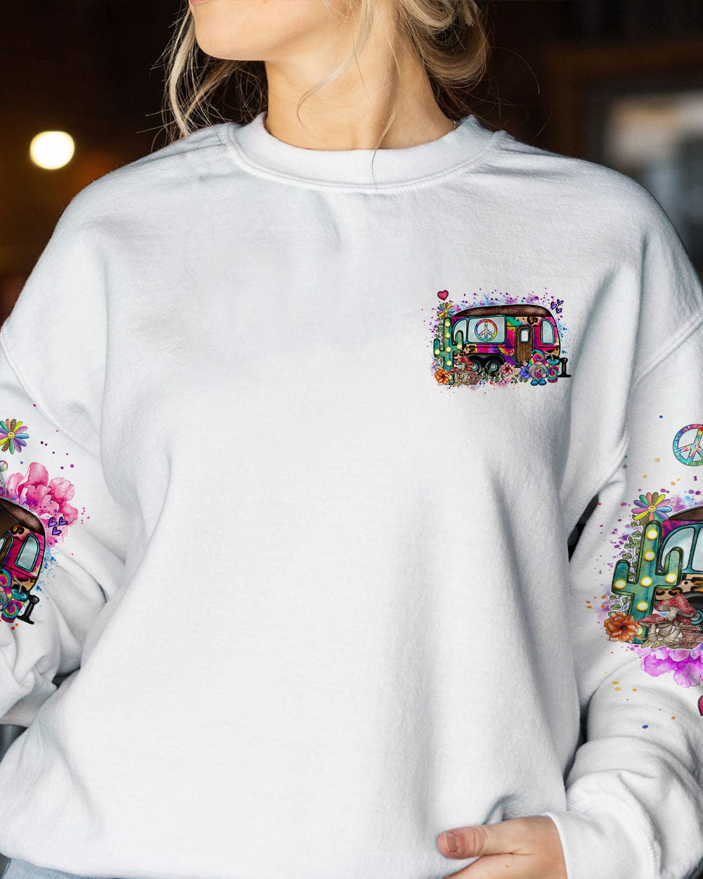 NOT ALL WHO WANDER ARE LOST VAN TIE DYE ALL OVER PRINT - TL0402233