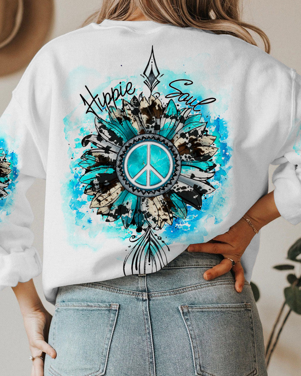 HIPPIE SOUL SUNFLOWER GEMSTONE ALL OVER PRINT - TY2302233