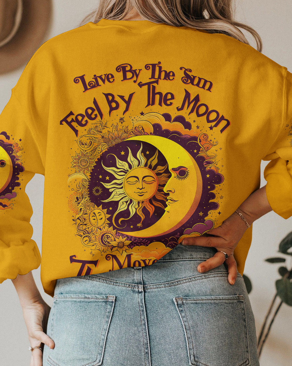 LIVE BY THE SUN YELLOW ALL OVER PRINT - TYTW1103235