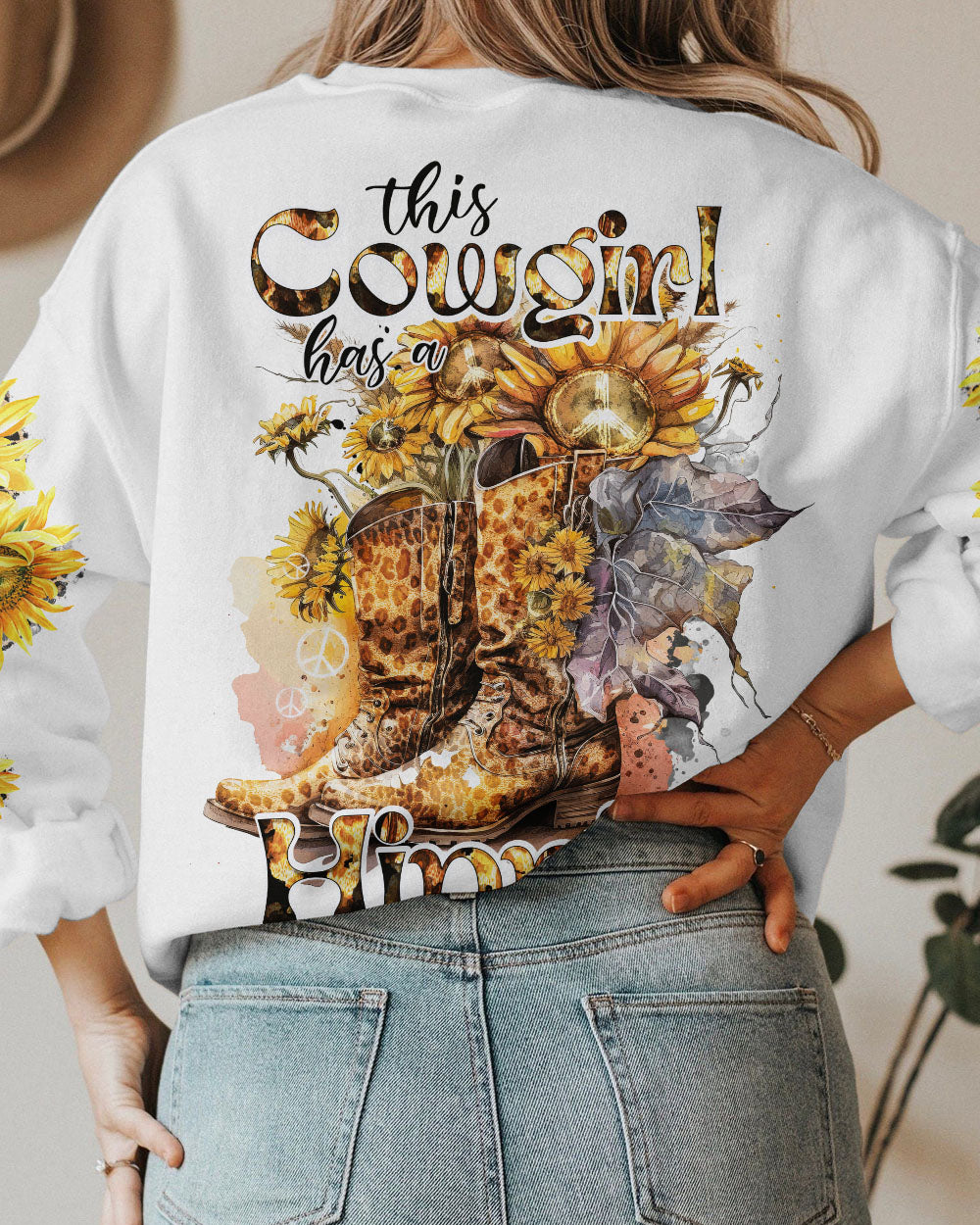 THIS COWGIRL HAS A HIPPIE SOUL ALL OVER PRINT - TY1202232
