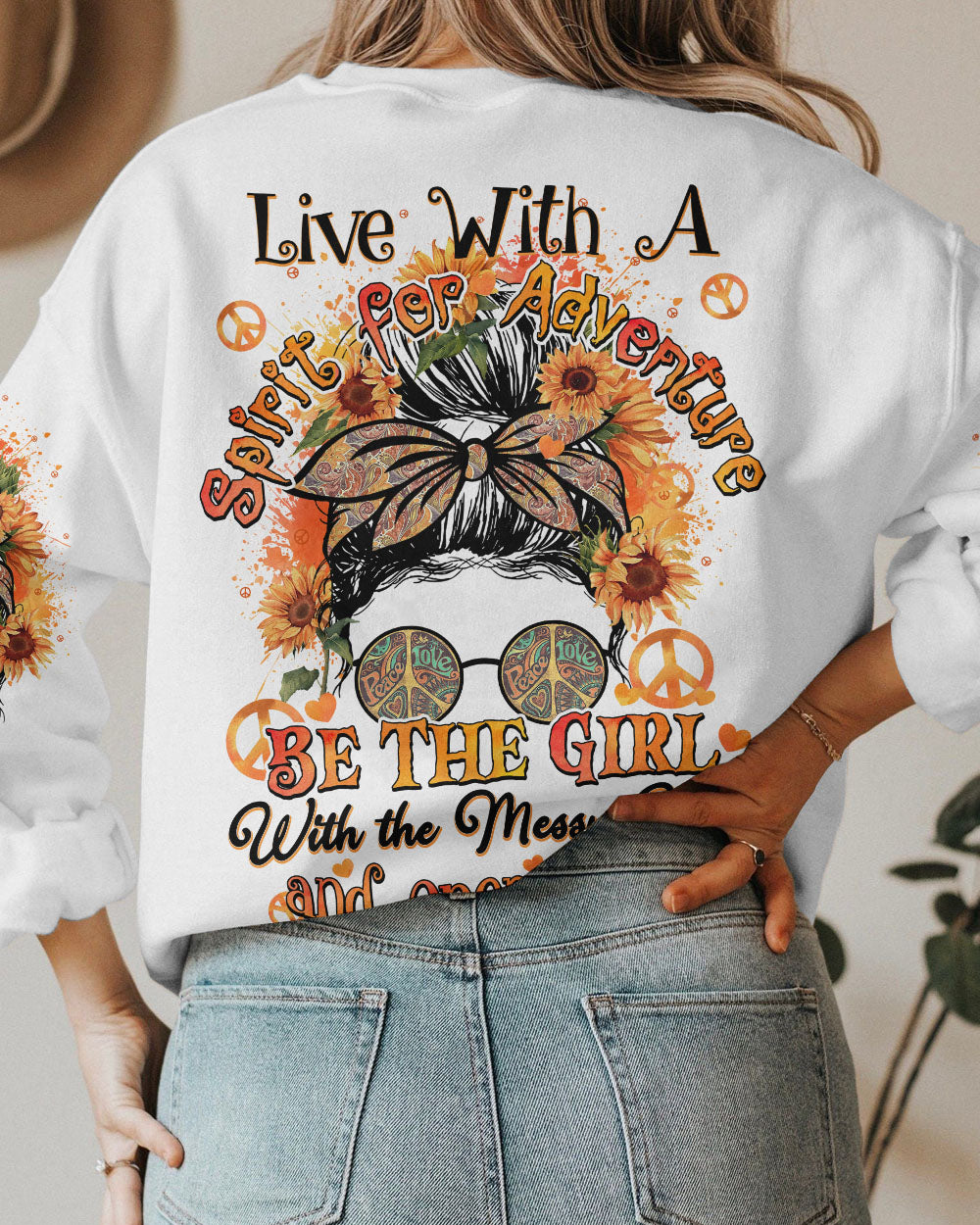 BE THE GIRL WITH THE MESSY HAIR ALL OVER PRINT - TY0302231