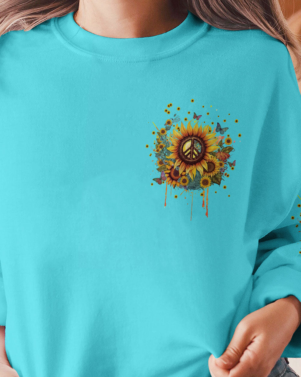 WHISPER OF WISDOM SUNFLOWER ALL OVER PRINT - YHHG0902232