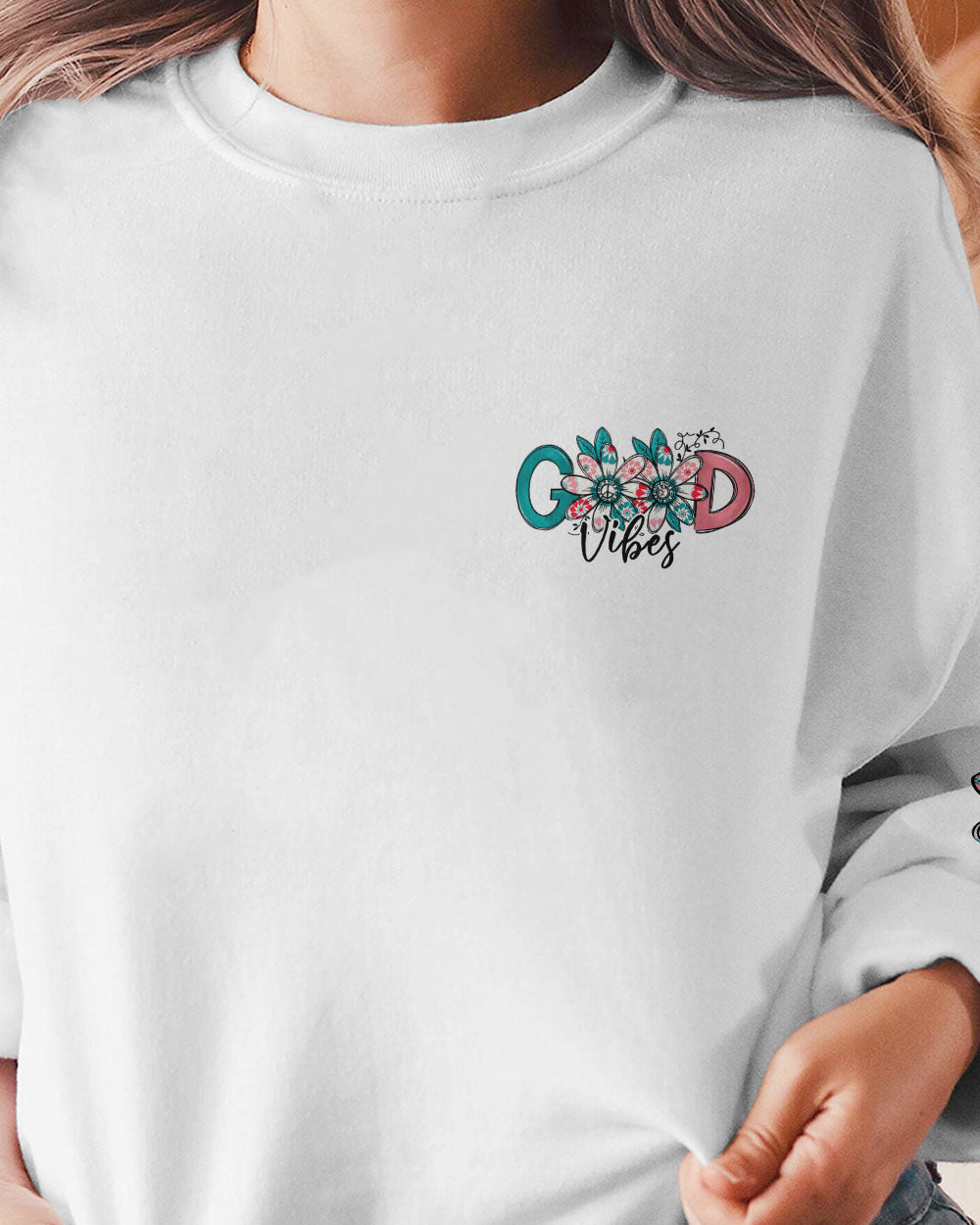 ALWAYS GOOD VIBES HIPPIE GIRL ALL OVER PRINT - TY0802231