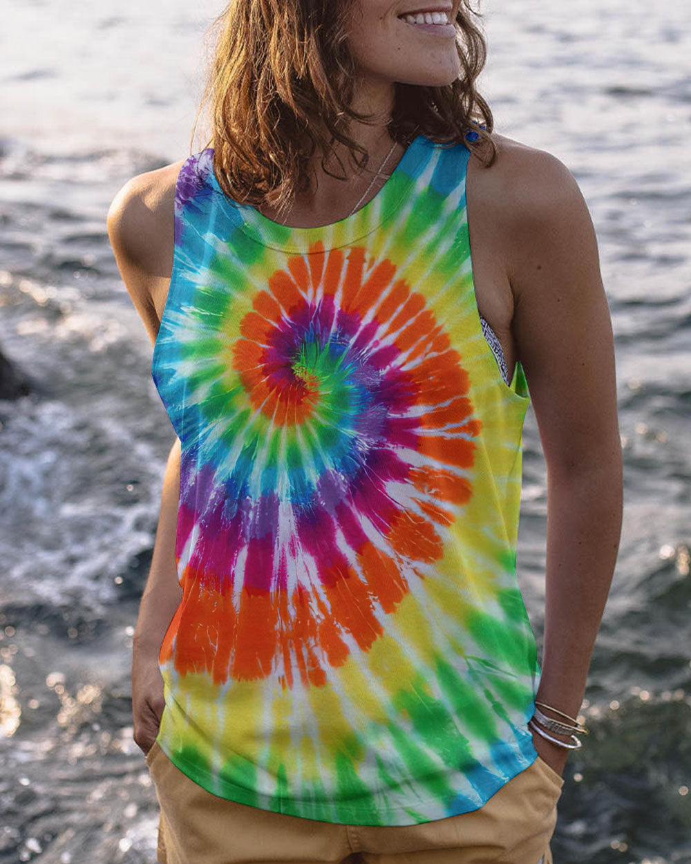 HIPPIE SOUL SUNFLOWER TIE DYE ALL OVER PRINT - TY1102231