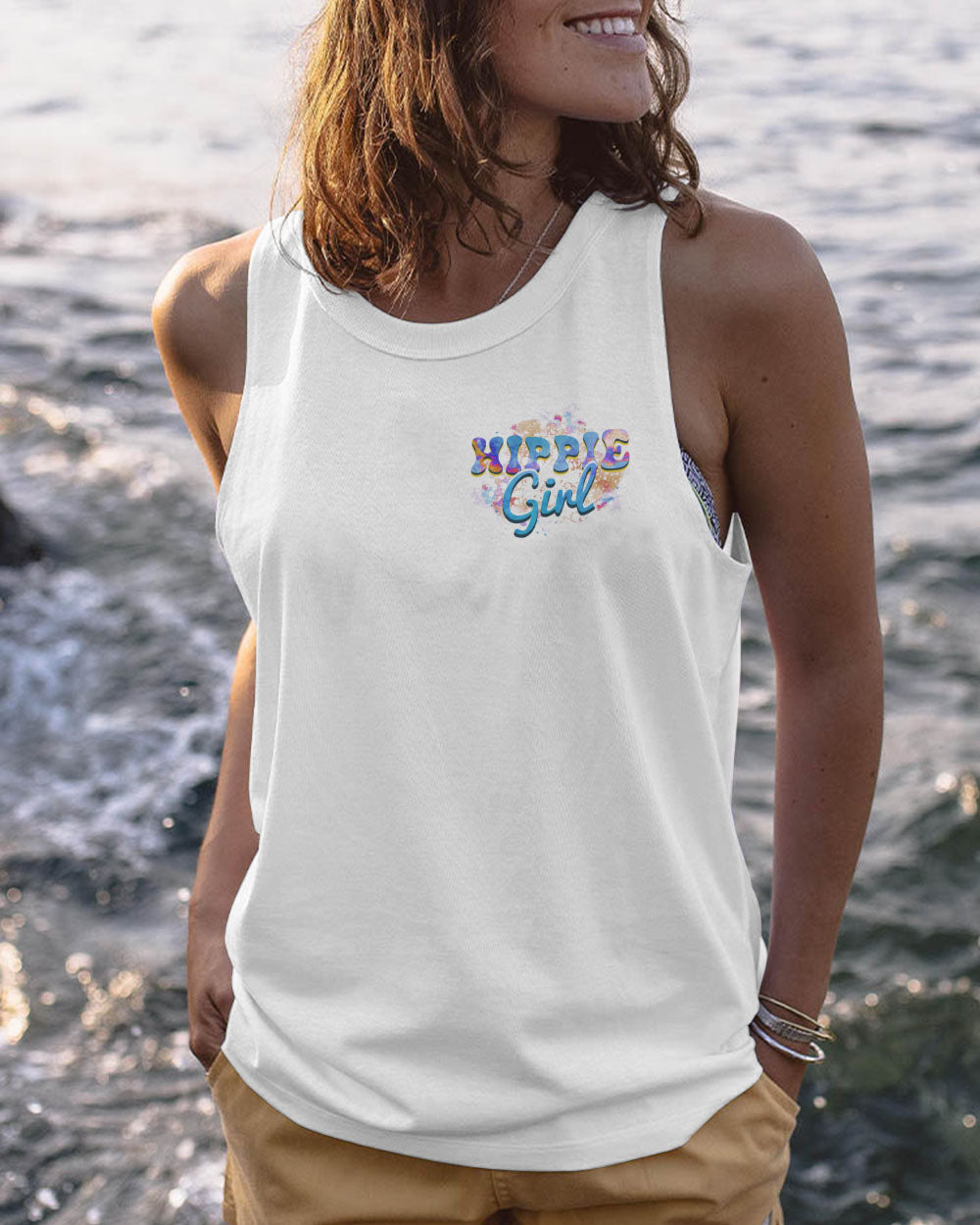 A GIRL AND HER DOG HIPPIE LIFE ALL OVER PRINT - YHHG0702232