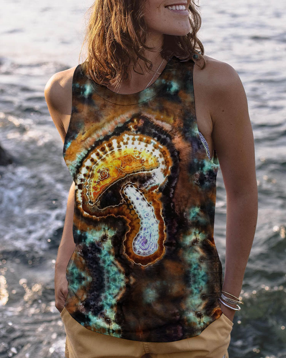 EAT MUSHROOMS SEE THE UNIVERSE TIE DYE ALL OVER PRINT - TLNO0403231