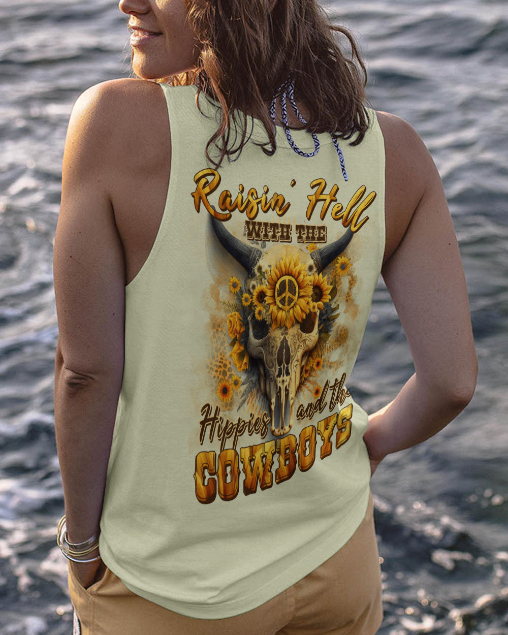 RAISING HELL WITH THE HIPPIES AND THE COWBOYS ALL OVER PRINT - TYTM1502231