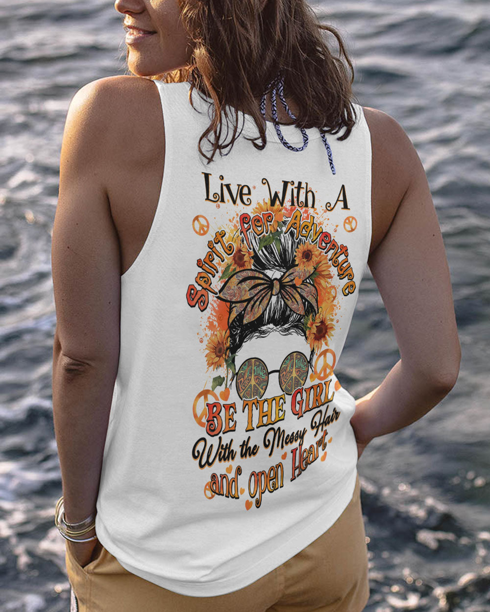 BE THE GIRL WITH THE MESSY HAIR ALL OVER PRINT - TY0302231