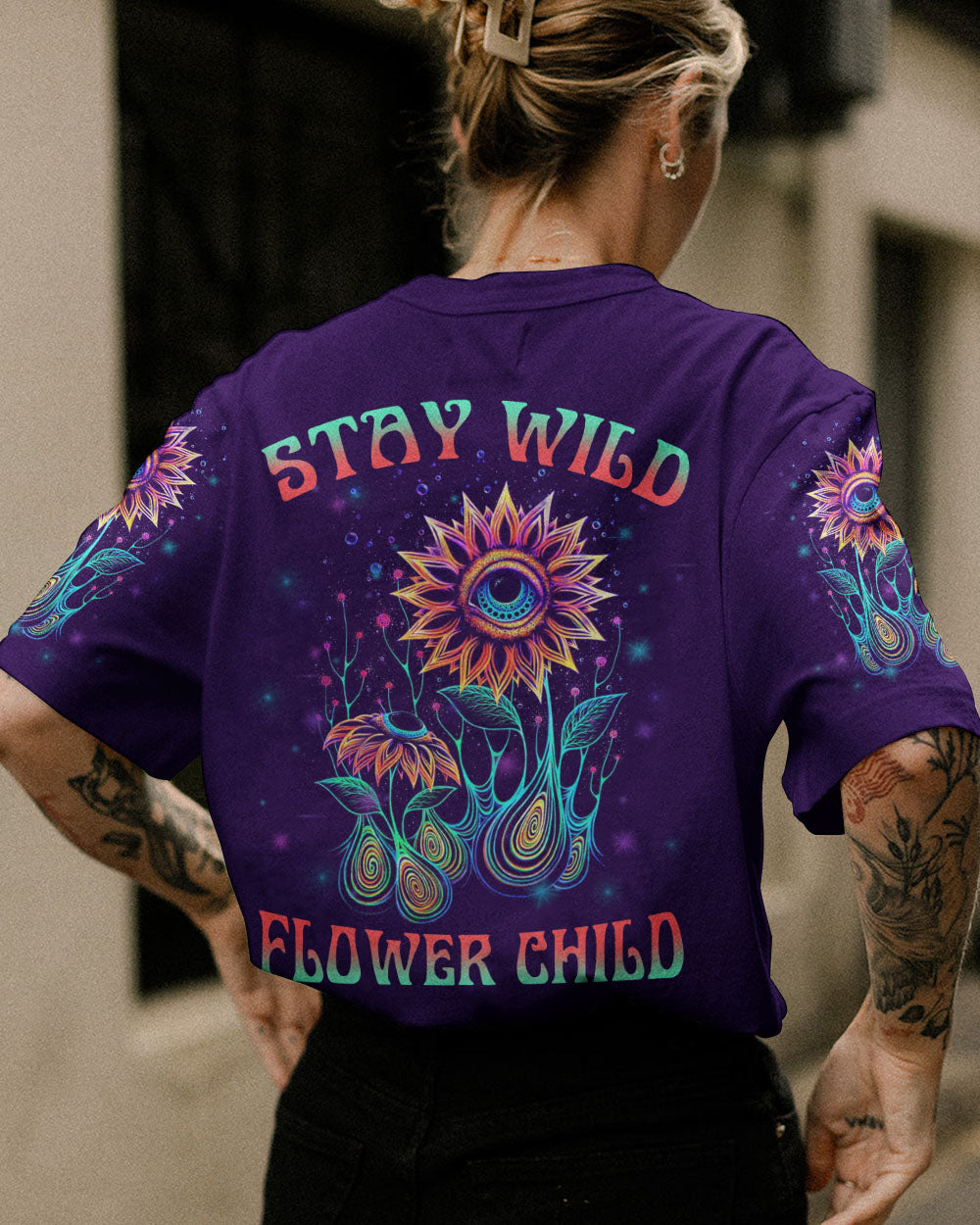 STAY WILD FLOWER CHILD ALL OVER PRINT - YHLN1003234