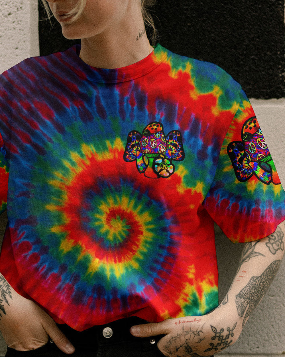 STAY TRIPPY LITTLE HIPPIE TIE DYE ALL OVER PRINT - YHLN1602231