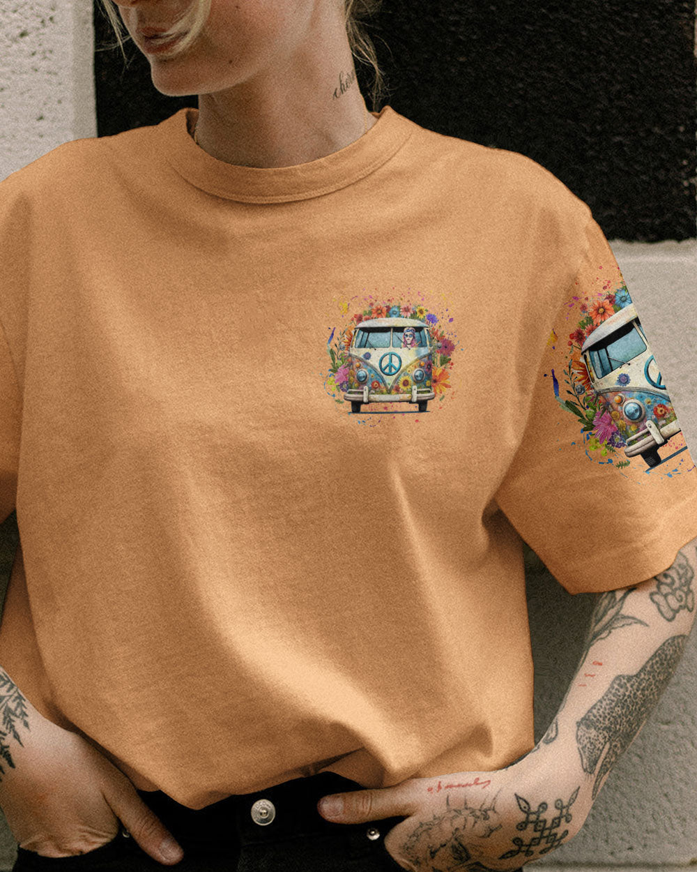 SOME GIRLS ARE JUST BORN WITH HIPPIE SOULS ALL OVER PRINT - YHLN1402231
