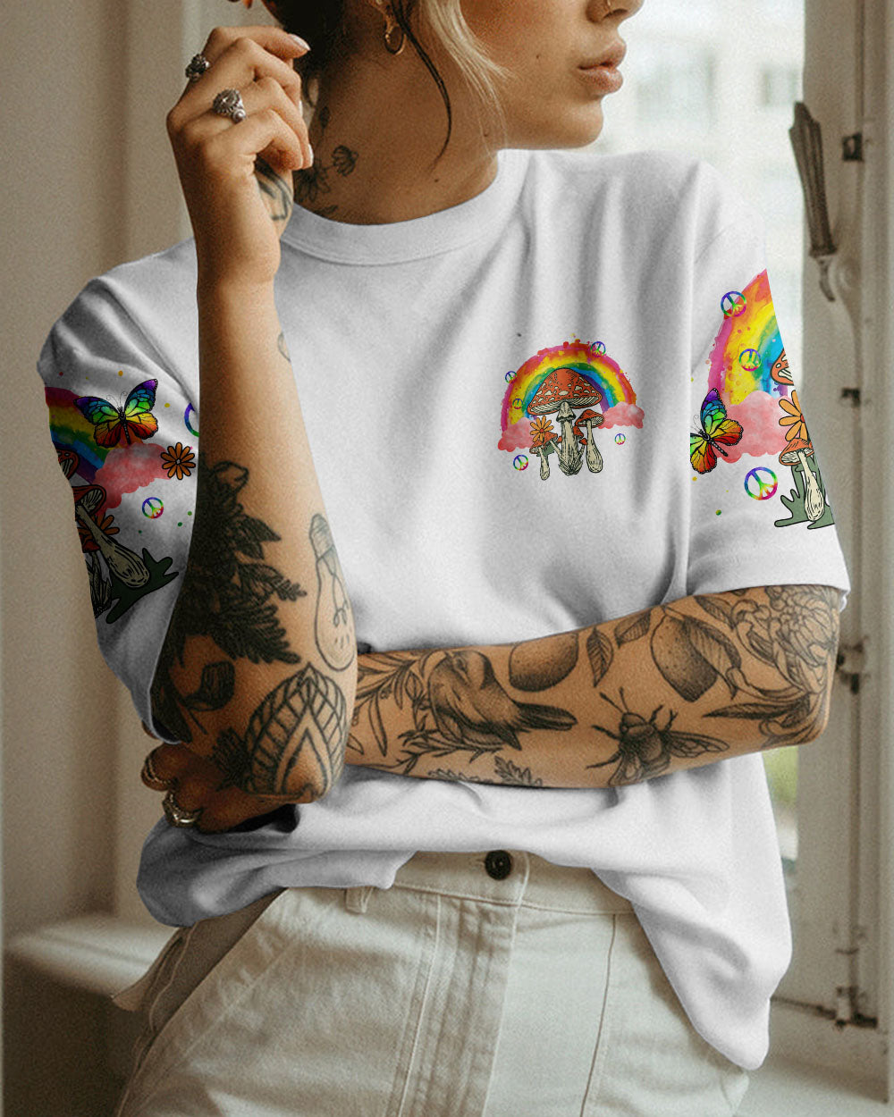 DON'T WORRY BE HIPPIE ALL OVER PRINT - TY0702231