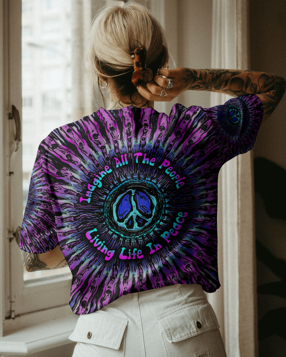 IMAGINE ALL THE PEOPLE LIVING LIFE IN PEACE ALL OVER PRINT - YHLN1302231