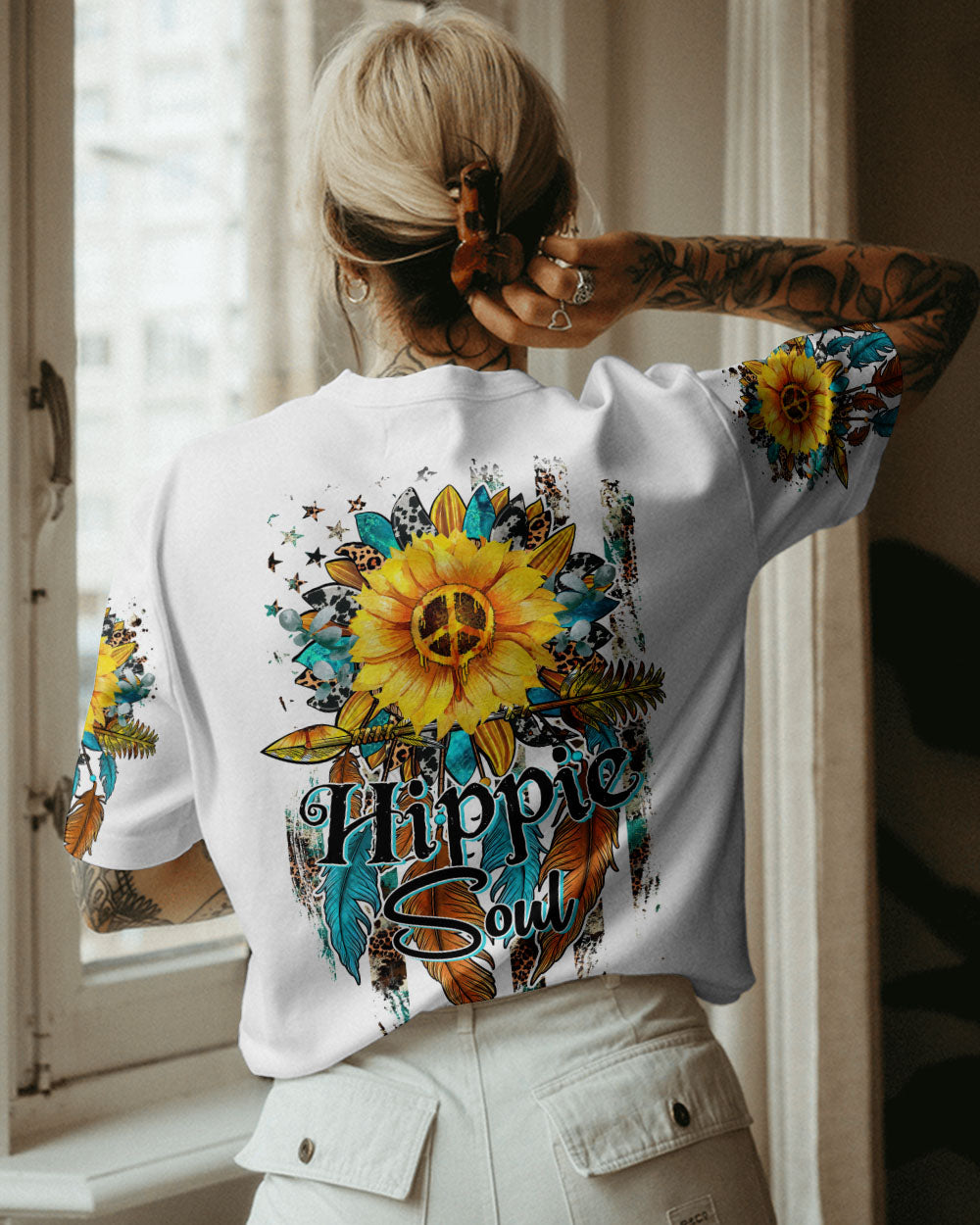 HIPPIE SOUL SUNFLOWER ARROW ALL OVER PRINT - TYTM2202232