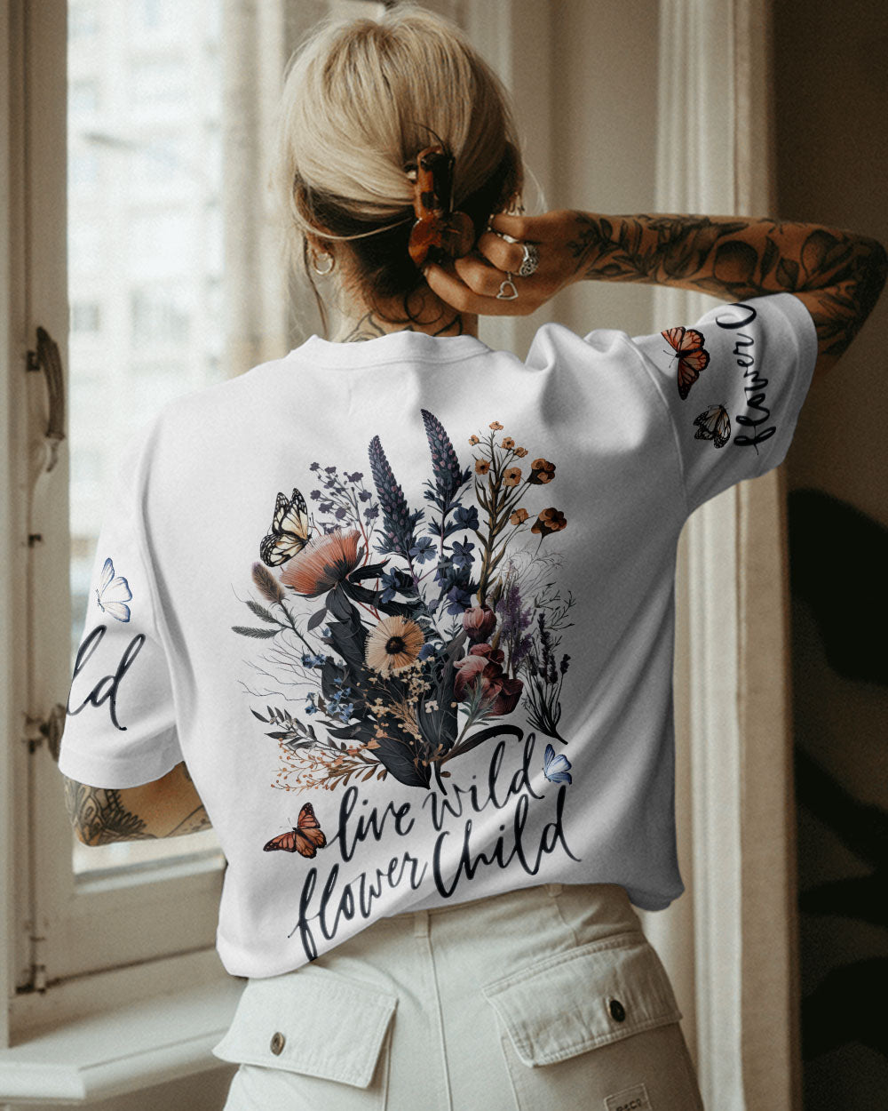 LIVE WILD FLOWER CHILD ALL OVER PRINT - TA2702232