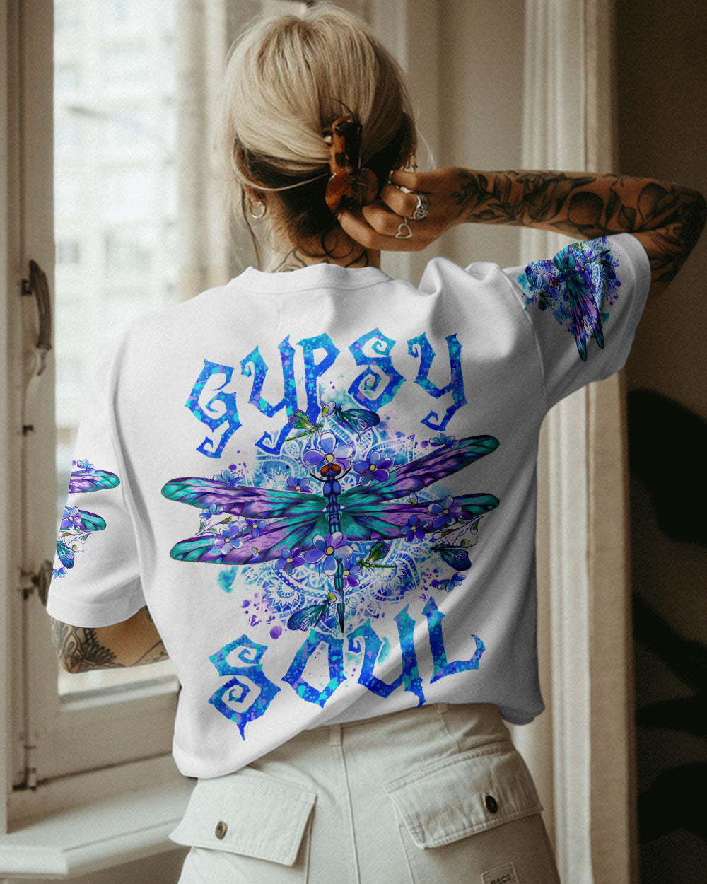 GYPSY SOUL DRAGONFLY ALL OVER PRINT - TY0802232