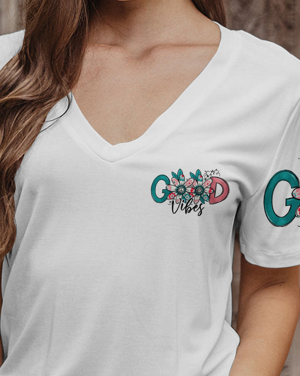 ALWAYS GOOD VIBES HIPPIE GIRL ALL OVER PRINT - TY0802231