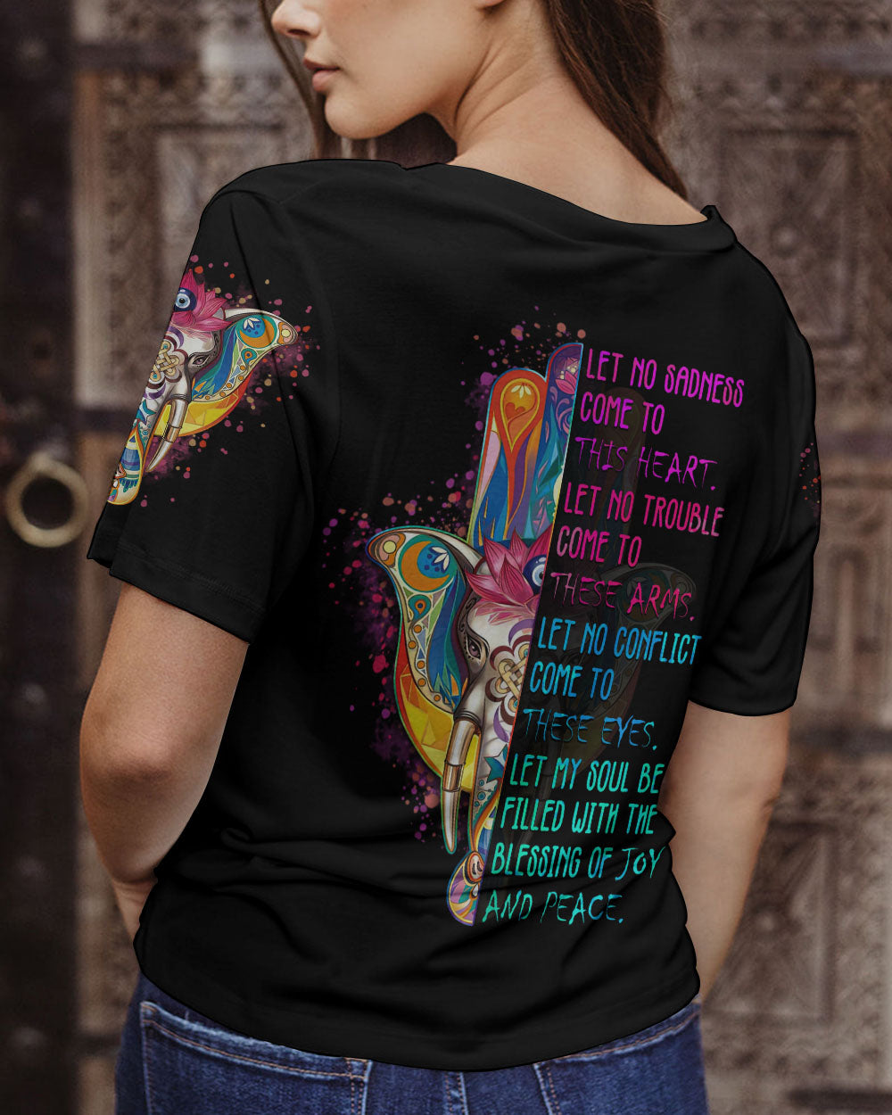 LET NO SADNESS COME TO THIS HEART ALL OVER PRINT - TA0602231