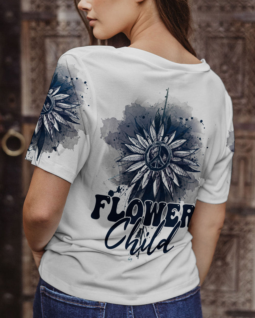 FLOWER CHILD SUNFLOWER ALL OVER PRINT - TA2002231