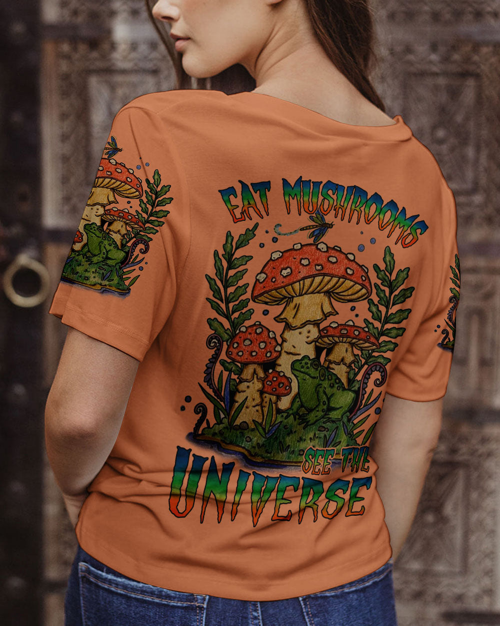 EAT MUSHROOMS SEE THE UNIVERSE ALL OVER PRINT - YHLN2102231