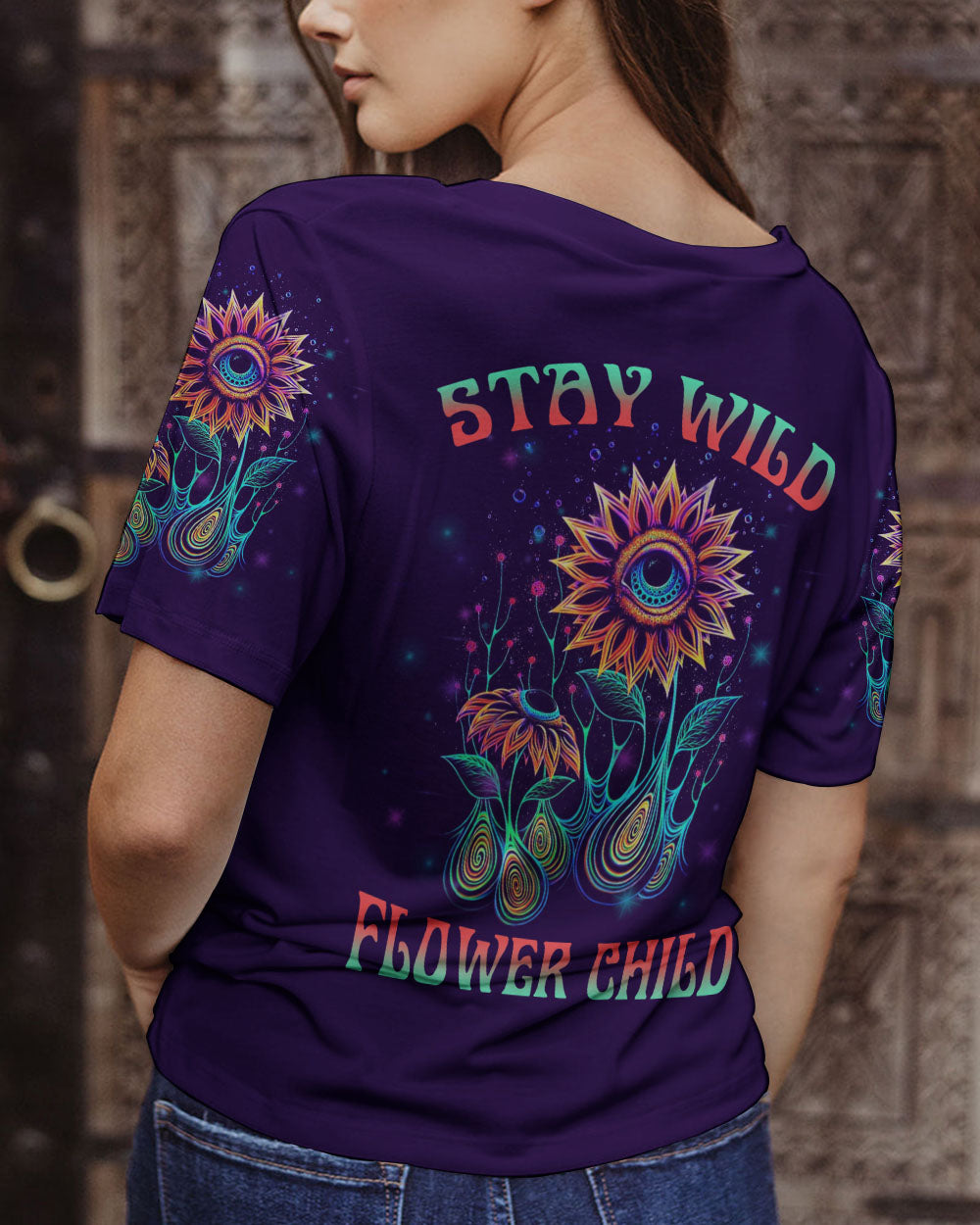 STAY WILD FLOWER CHILD ALL OVER PRINT - YHLN1003234