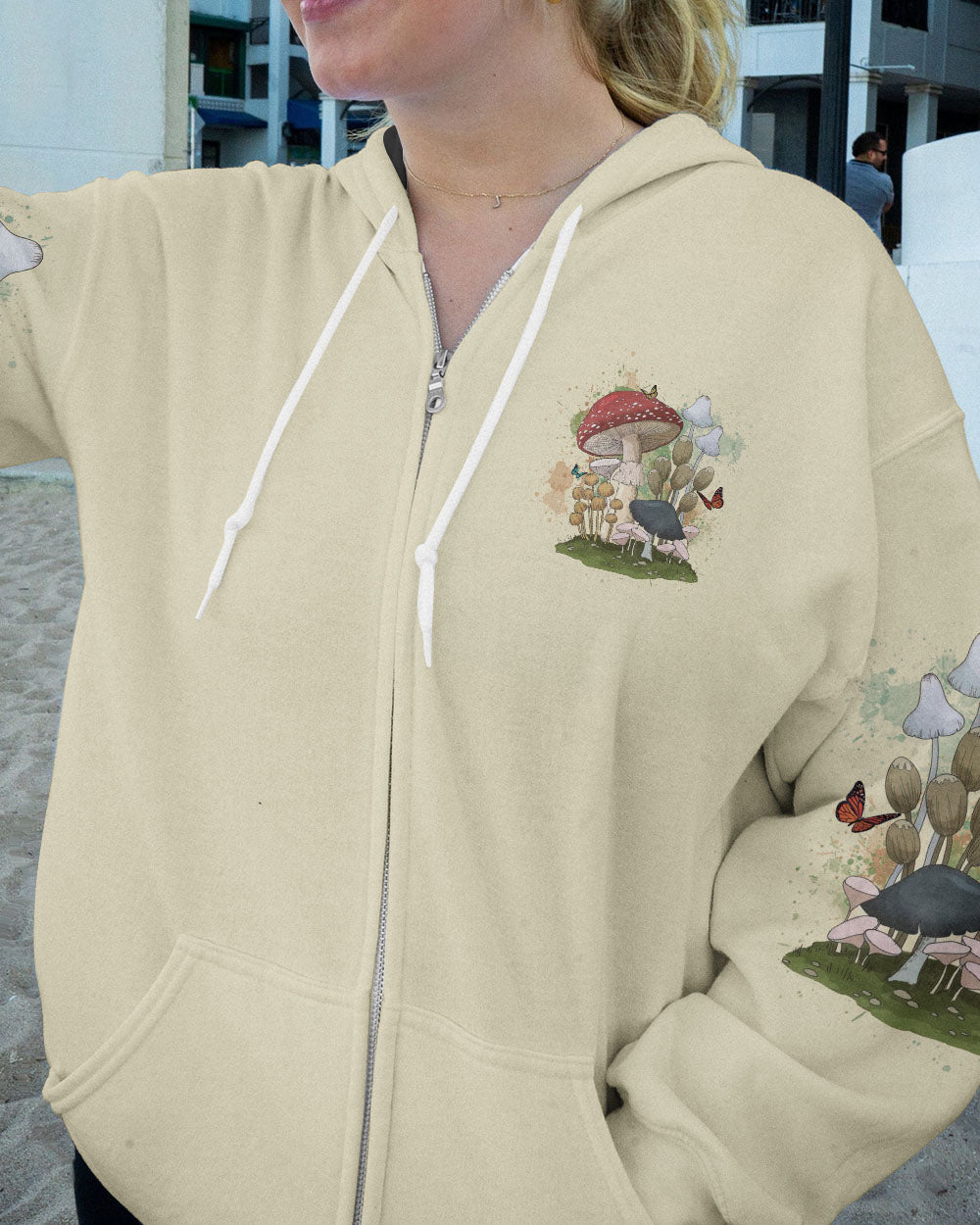JUST A GIRL WHO LOVES MUSHROOMS ALL OVER PRINT - YHHG2102233
