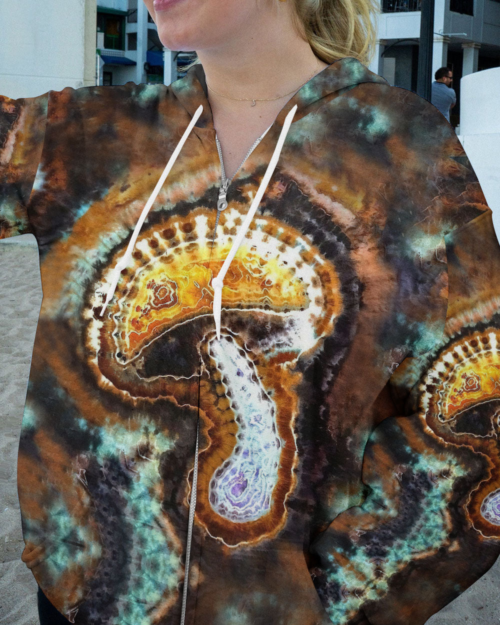 EAT MUSHROOMS SEE THE UNIVERSE TIE DYE ALL OVER PRINT - TLNO0403231