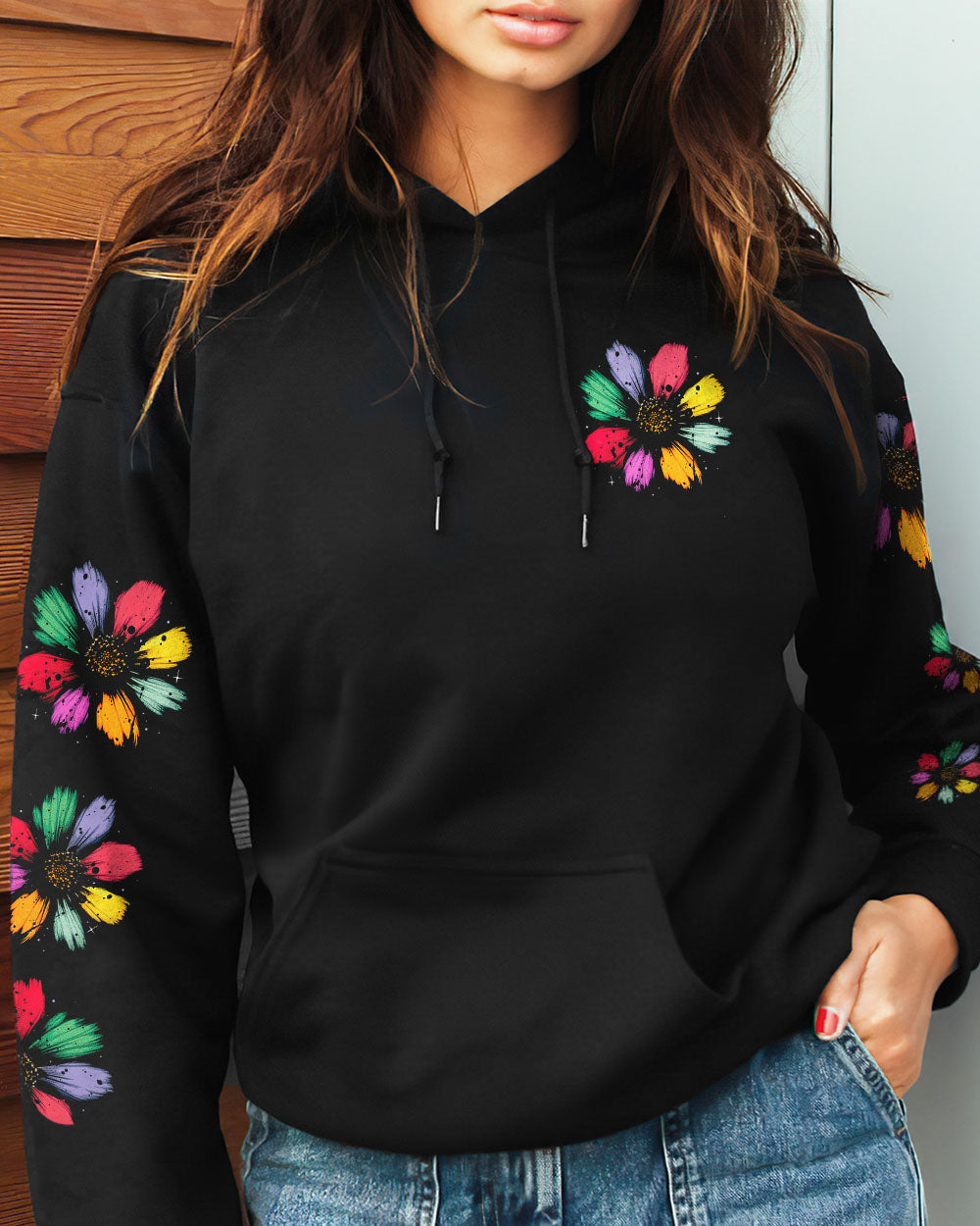 FLOWER CHILD DAISY COLORFUL ALL OVER PRINT - TA0803232