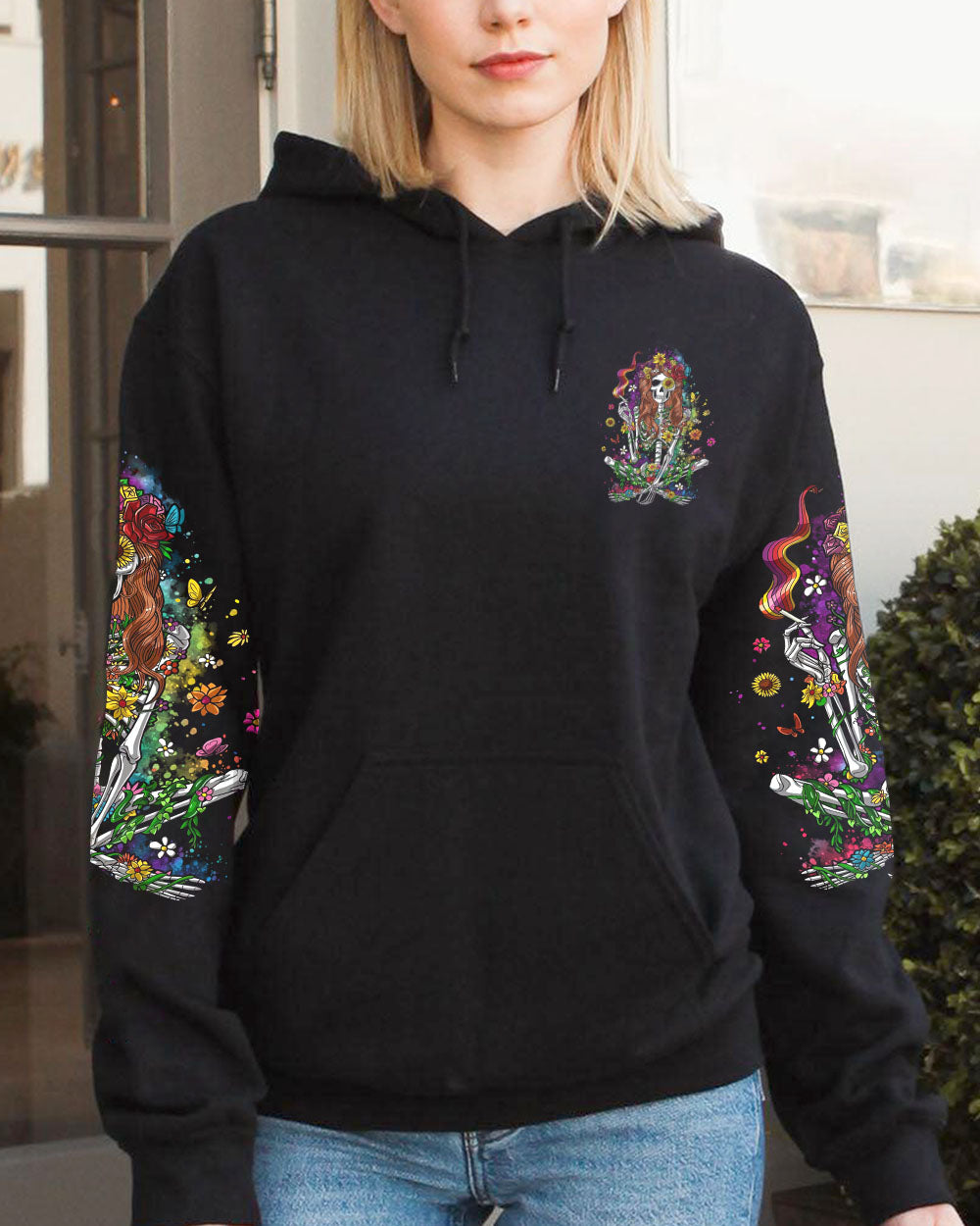 ASSUMING I'M JUST AN OLD LADY SKELETON ALL OVER PRINT - TL0602231