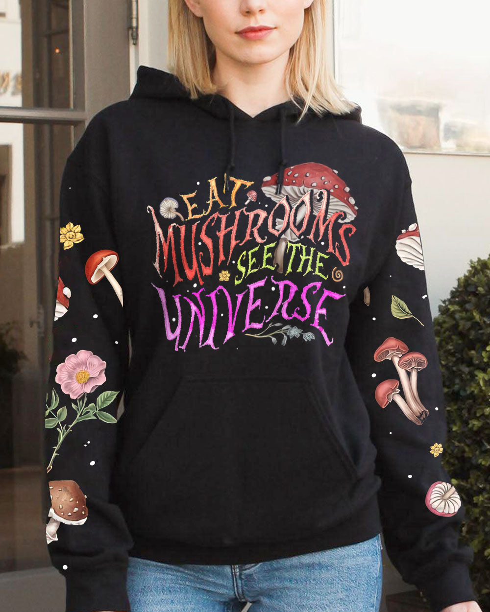 EAT MUSHROOMS SEE THE UNIVERSE ALL OVER PRINT - TA2002232