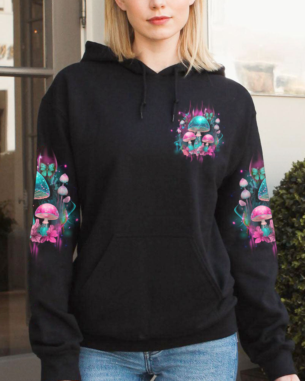 STAY TRIPPY LITTLE HIPPIE MUSHROOMS ALL OVER PRINT - YHHG1003234