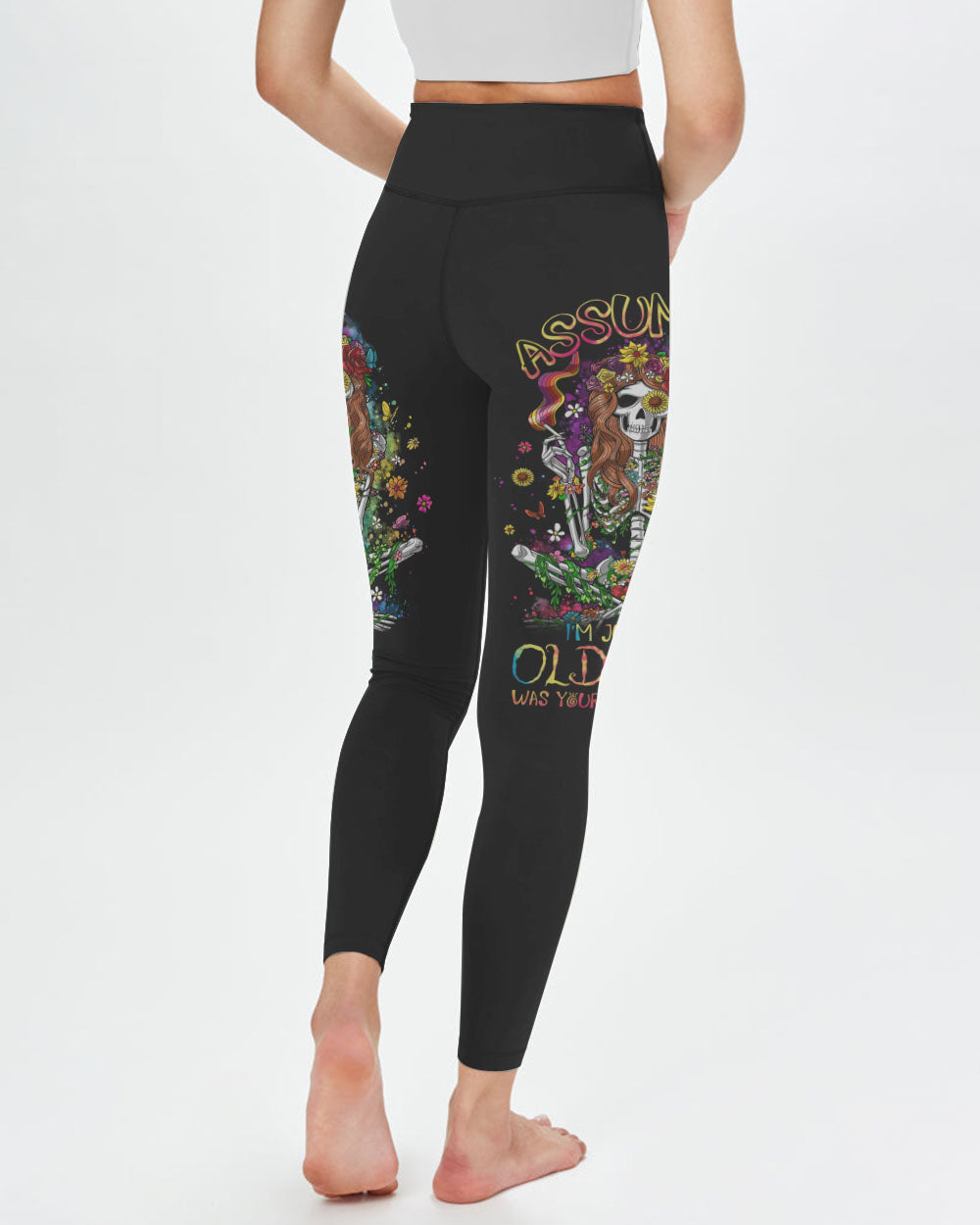ASSUMING I'M JUST AN OLD LADY SKELETON ALL OVER PRINT - TL0602231