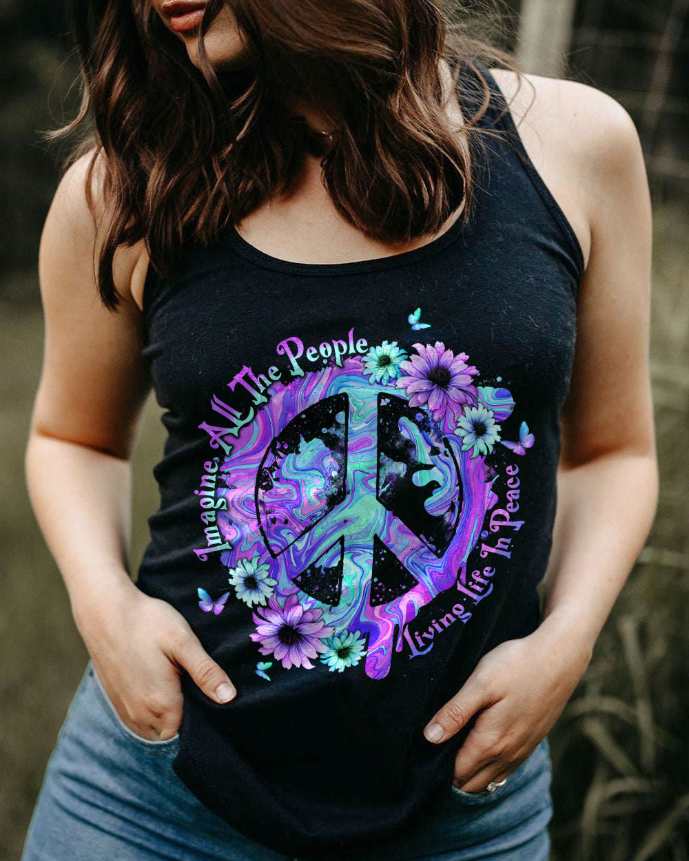IMAGINE ALL THE PEOPLE LIVING LIFE IN PEACE ALL OVER PRINT - TYTW0103235