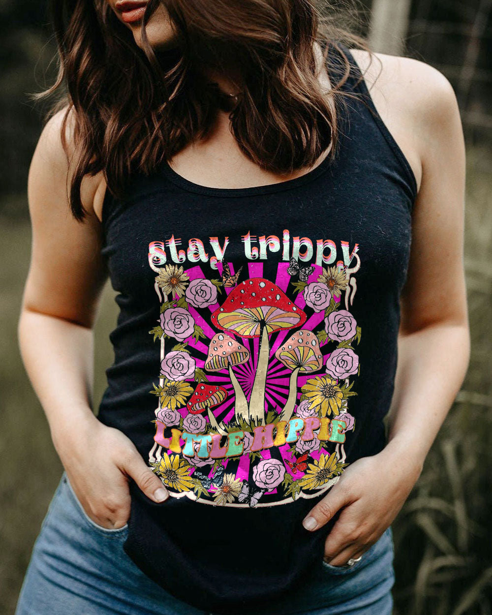 STAY TRIPPY LITTLE HIPPIE BOHO ALL OVER PRINT - TA3101233