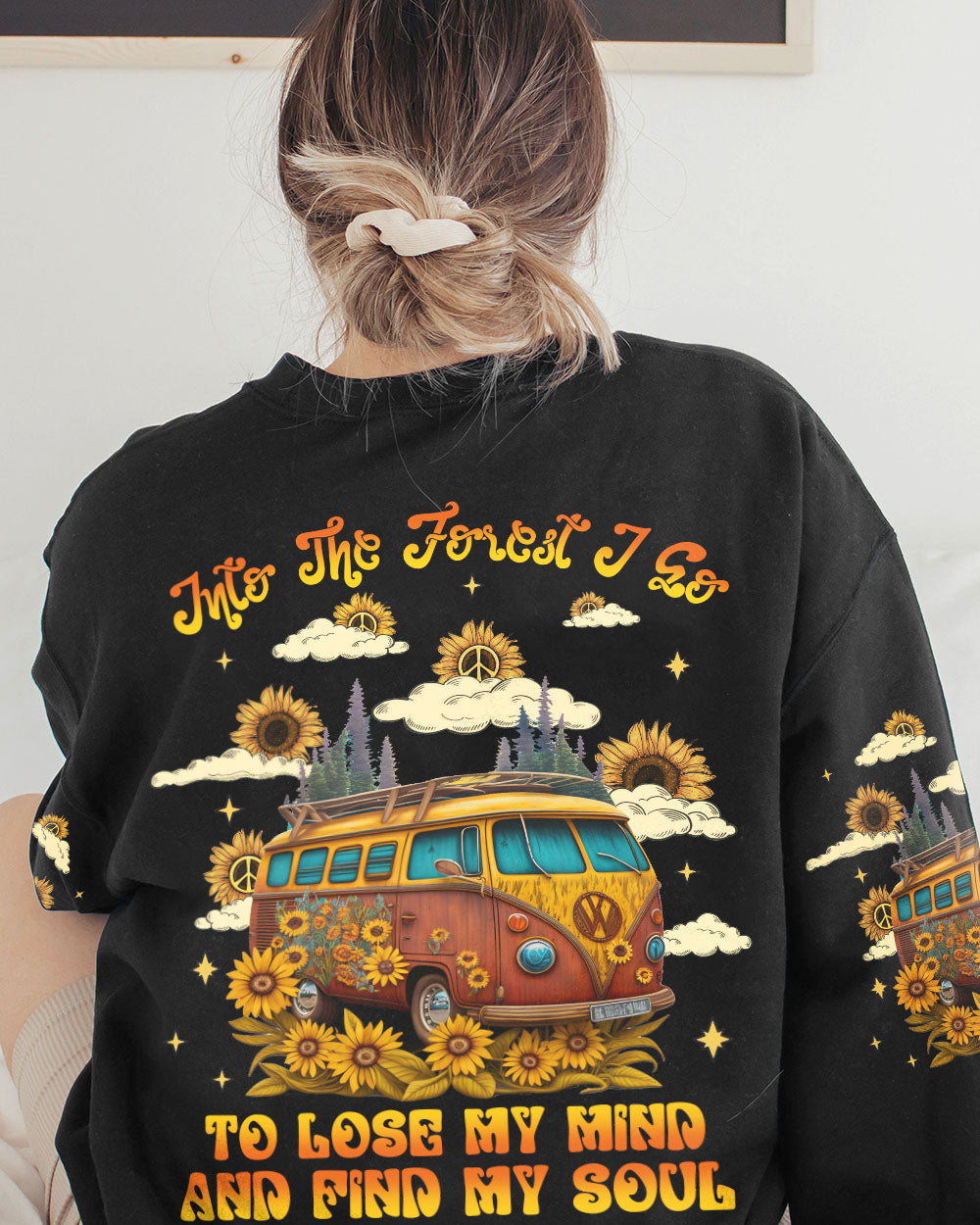 INTO THE FOREST SUNFLOWER ALL OVER PRINT - YHLN1002232