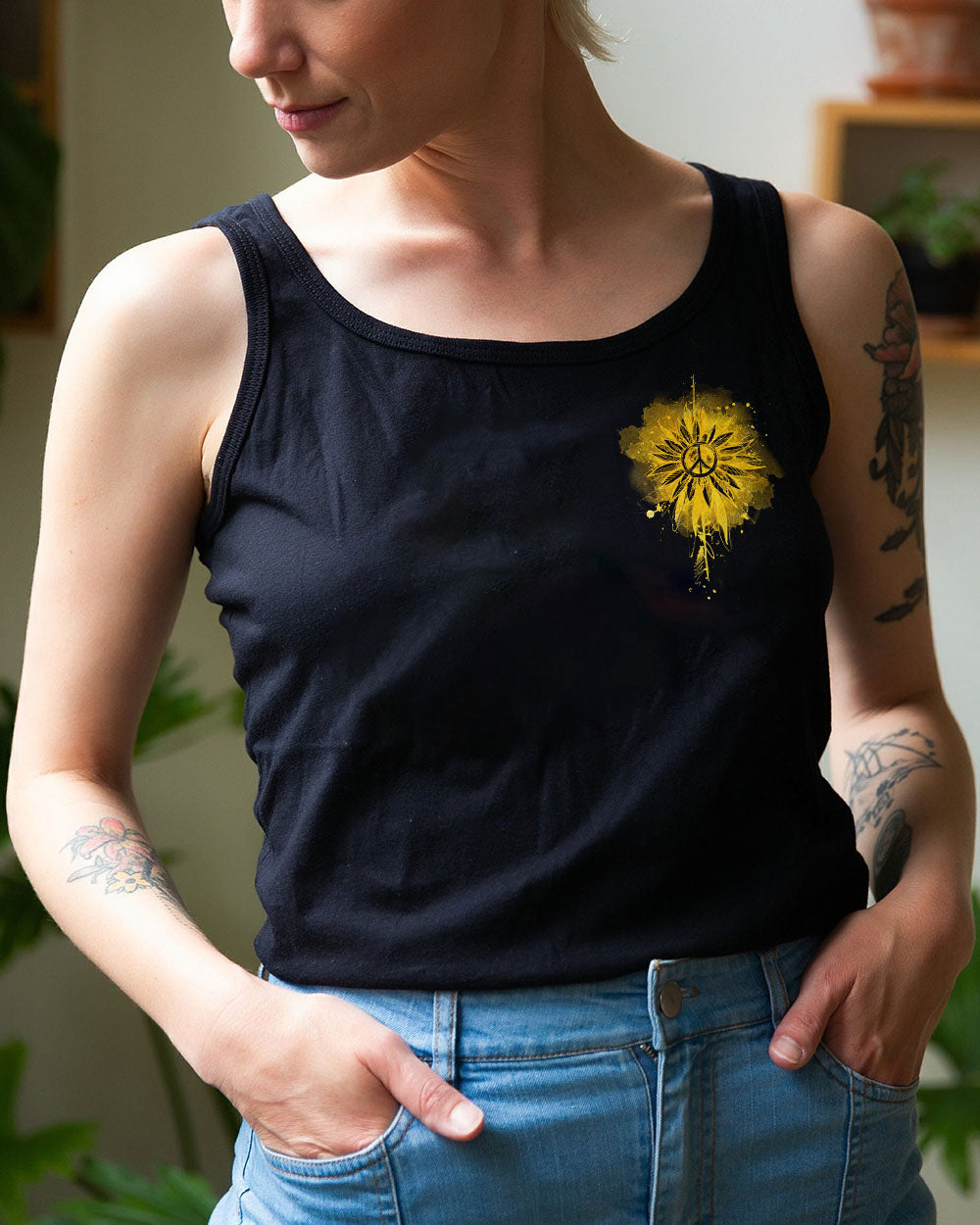 HIPPIE SOUL SUNFLOWER ALL OVER PRINT - TA2402231