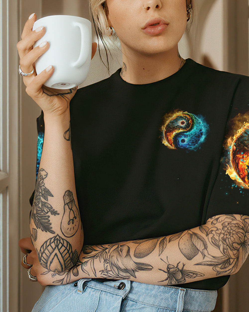 LIVE BY THE SUN YINYANG ALL OVER PRINT - TLNZ0903231